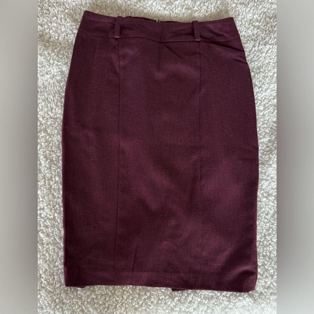 Mossimo Stretch Women's Purple Pencil Skirt Size 2 Hook and Zip Y2K Style
